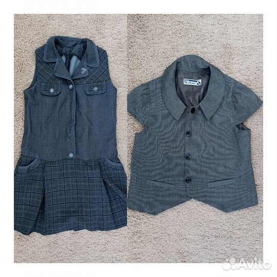 Пакет вещей на девочку р-р 122-134