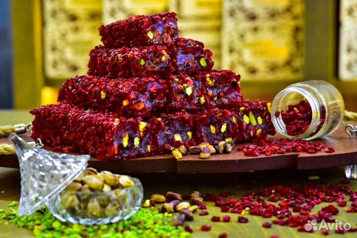 Турецкий лукум гранат С барбарисом