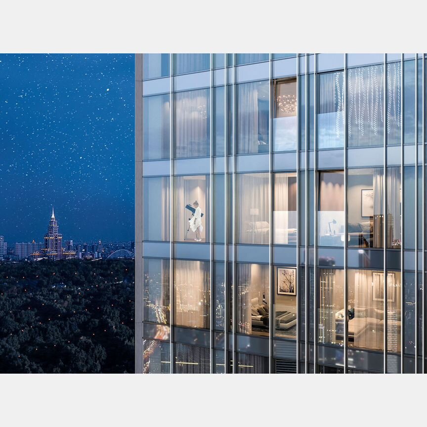 2-к. квартира, 61,6 м², 24/54 эт.