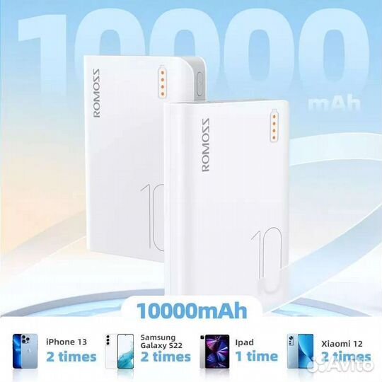 Пауэрбанк Romoss sense4 mini 10000 mAh