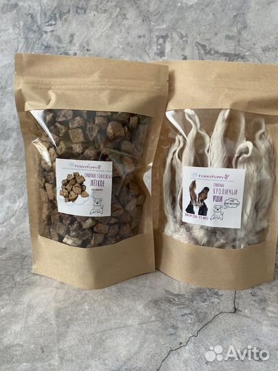 Сушеные лакомства для собак