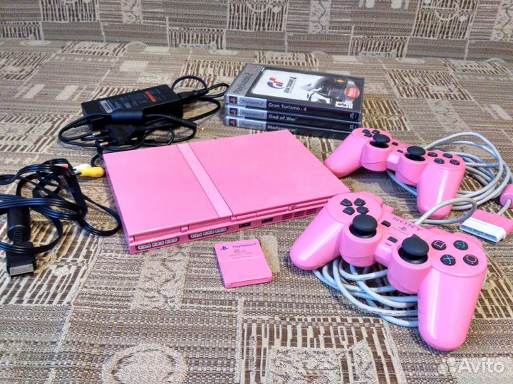 Sony Playstation 2 Pink PS2 scph 77008 PAL