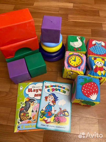 Развивающий кубик мягкий