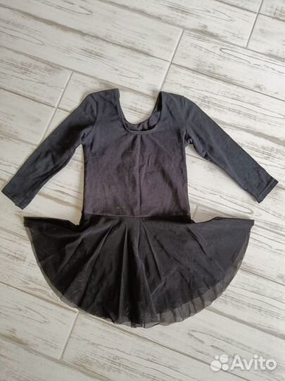 Купальник гимнастический 116, 6 лет + балетки 28 р