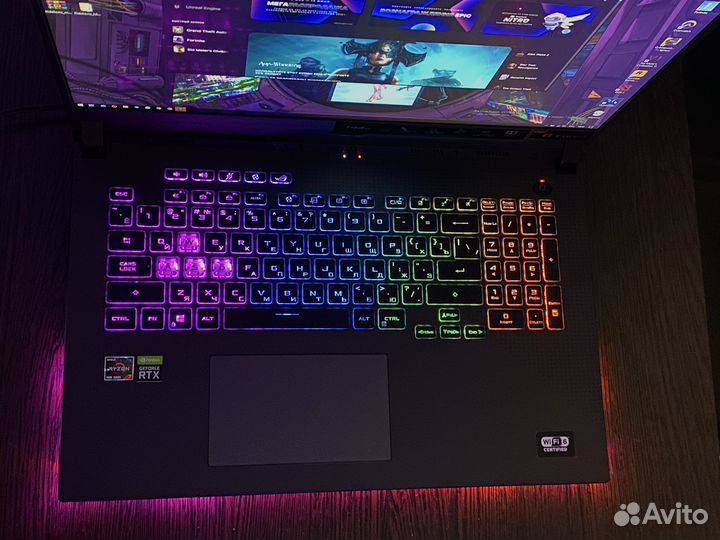 Ноутбук Asus rog strix g17 AMD Ryzen 7 4800H