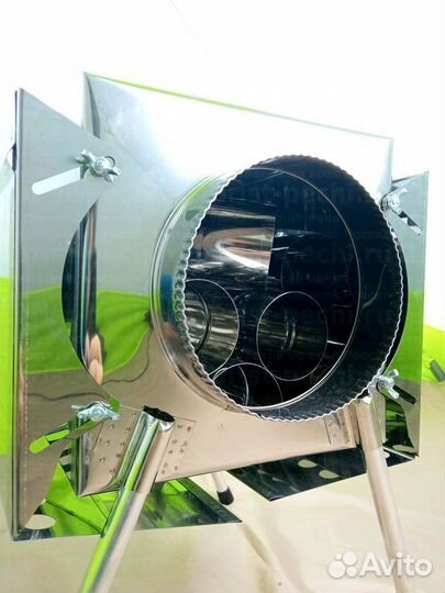 Печь для отопления палатки Малая на 15 л. c 3D экр