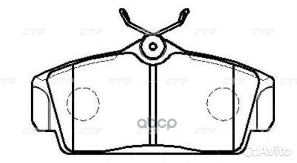 Старый номер CKN-54) Колодки тормозные GK0769 CTR