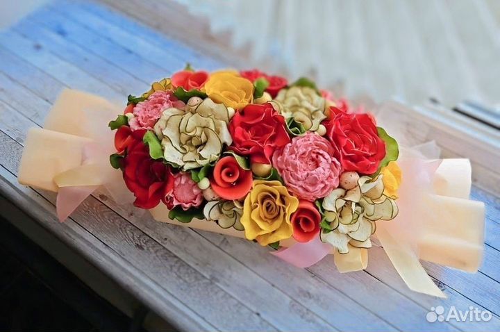 Съедобный букет девушке женщине фрипсы
