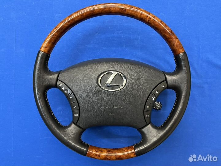 Руль с косточкой под дерево Toyota Lexus
