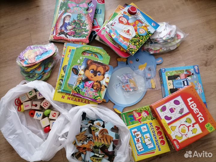 Пазлы, книги