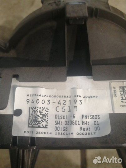 Щиток приборов Kia Ceed JD 2 G4FA 1 2014