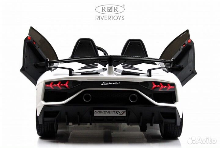 Электромобиль Lamborghini Aventador SVJ White