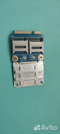 Адаптер Mini PCI-E на 2 microSD