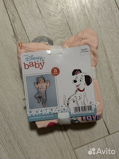 Комплекты Disney baby 3в1 62-68;74-80;86-92