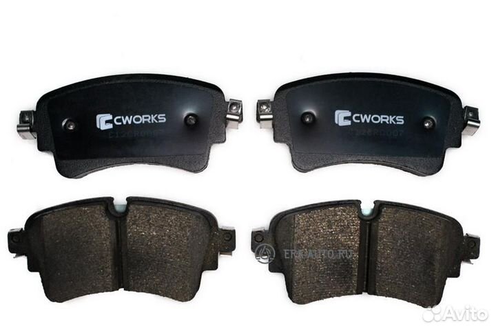 Cworks C12CR0007 Тормозные колодки задние Low Metallic C12CR0007