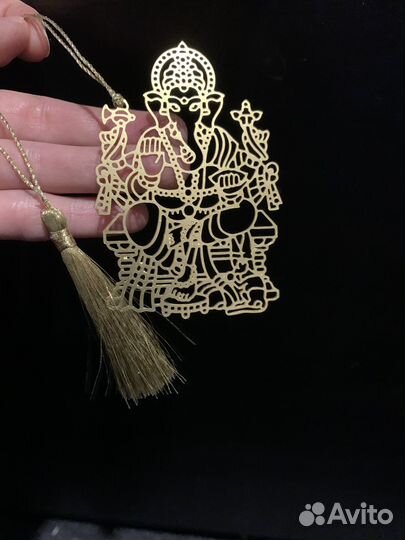 Закладки для книг ганеша Индия металл золото