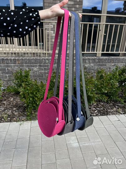 Круглая сумочка из хлопкового шнура