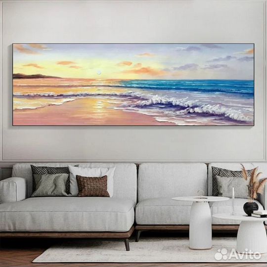 Картина маслом на холсте на стену море