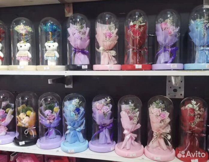 Роза в колбе в наличии