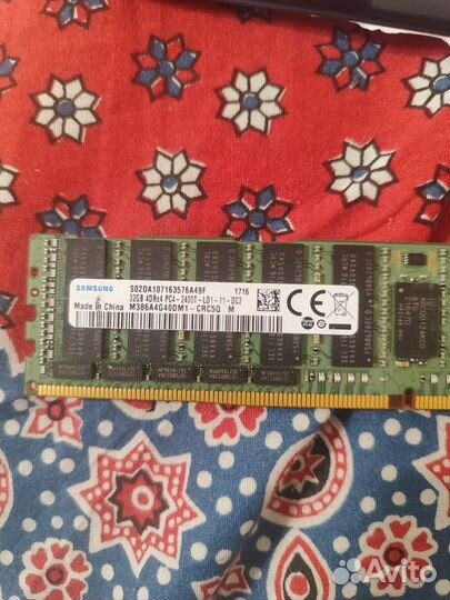 Серверная память samsung ddr4 32gb ecc reg 2400