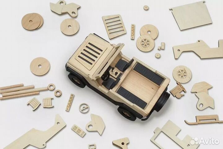 Сборная деревянная модель Внедорожник Off-Road (ta
