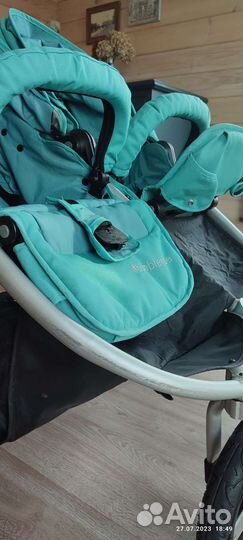 Прогулочная коляска для двойни бу