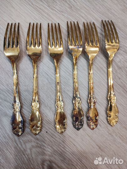 Вилки позолоченные полностью