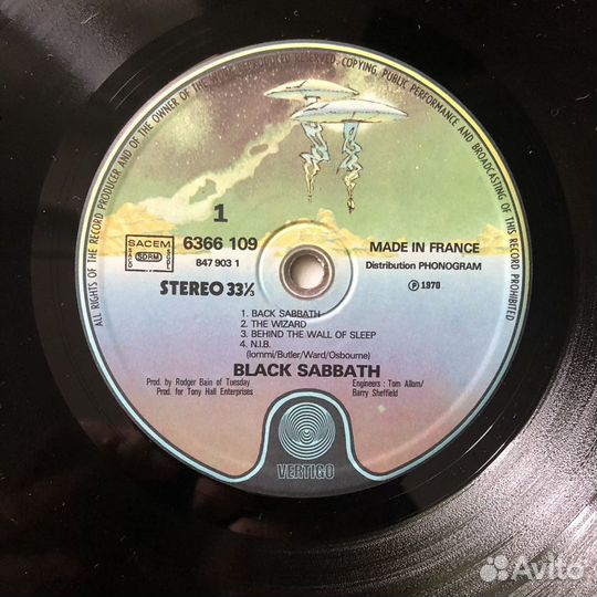 Black sabbath - black sabbath lp France mint