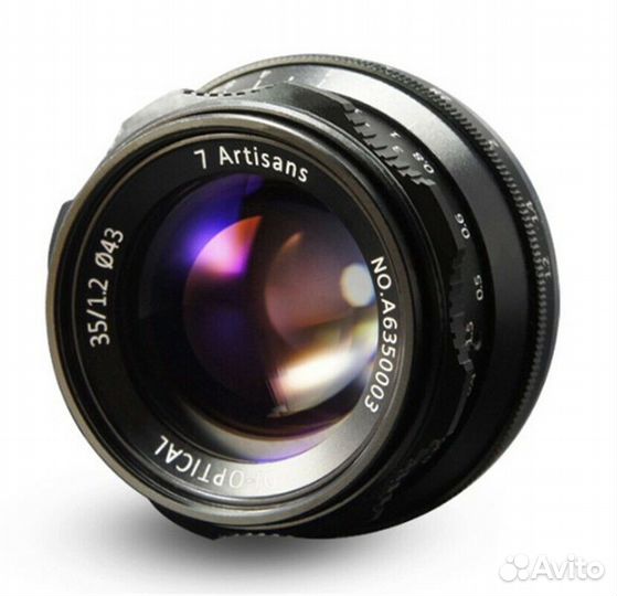 Объектив 7artisans 35mm f1.2 Canon EF-M, цвет черн