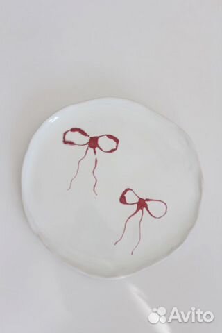 Тарелка керамика ручная работа