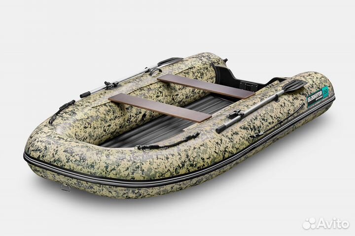 Надувная лодка gladiator E350S Цифровой камуфляж