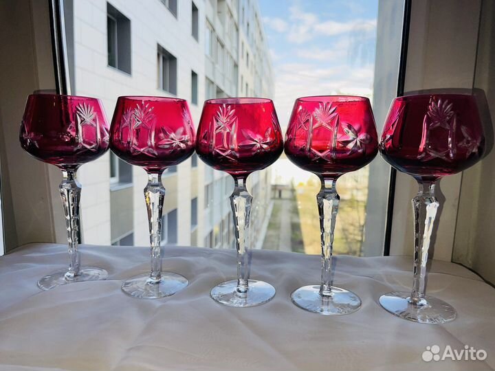 Бокалы цветной хрусталь Германия