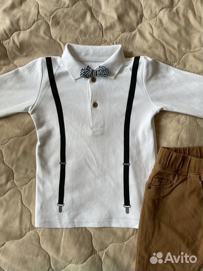 Рубашка и брюки, праздничный костюм в садик, 92