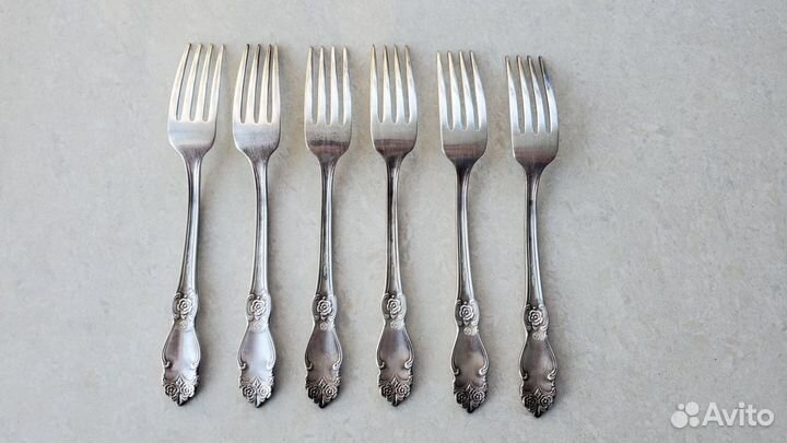 Набор вилки 6 шт мнц мельхиор СССР оригинал
