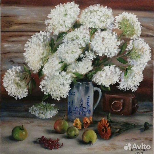 Картины маслом. Осенние пейзажи, цветы