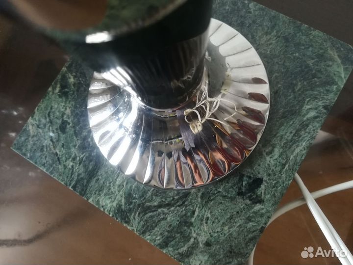 Светильник, ночник хрусталь, малахит