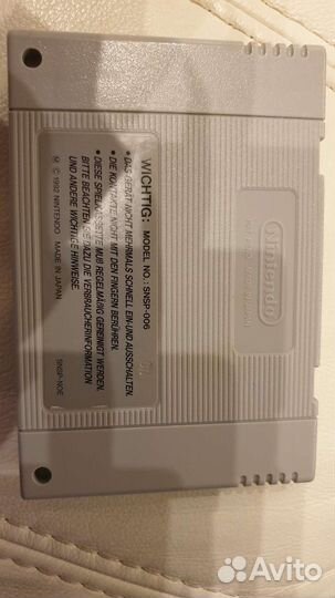Картридж для Super Nintendo
