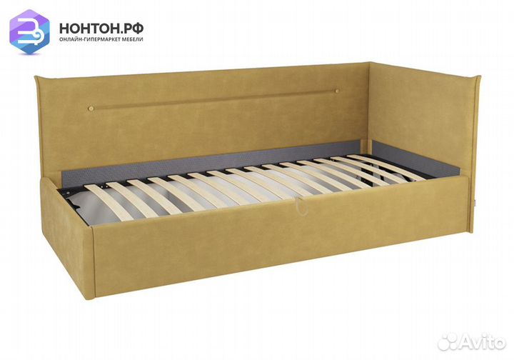 Кровать Альба 0.9 м медовая