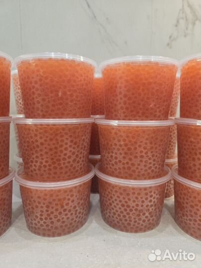 Красная икра кета