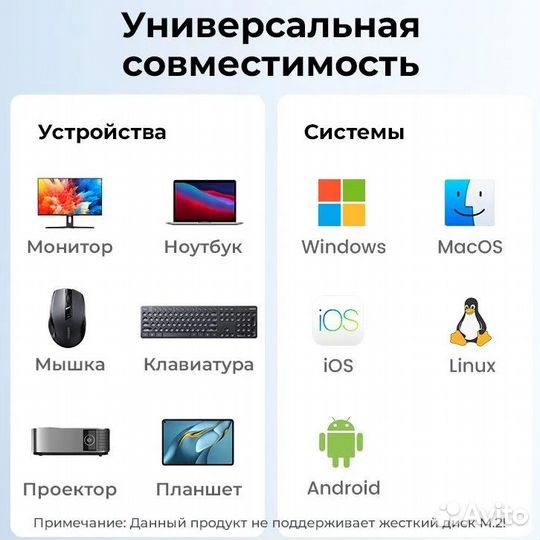 Концентратор Ugreen CM478 (20955) USB-C 5в1 4K30Hz