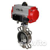 Затвор дисковый поворотный DN.ru 316L-316L-epdm Ду80 Ру16, корпус - нержавеющая сталь, диск - нержав