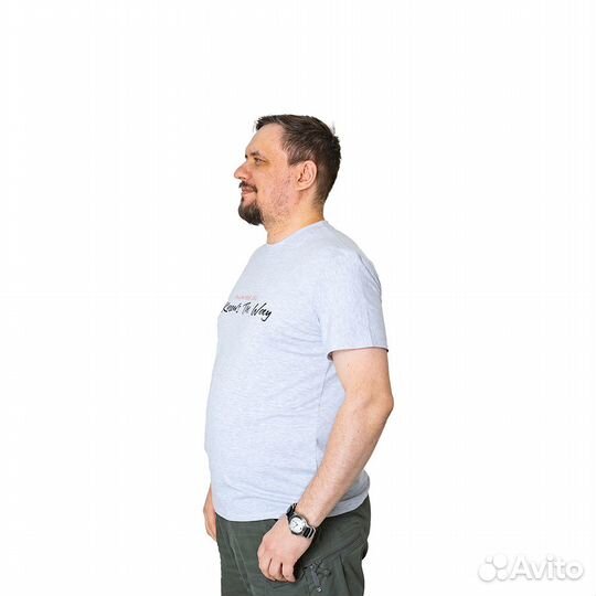 60801 Футболка lt knows the way, серый