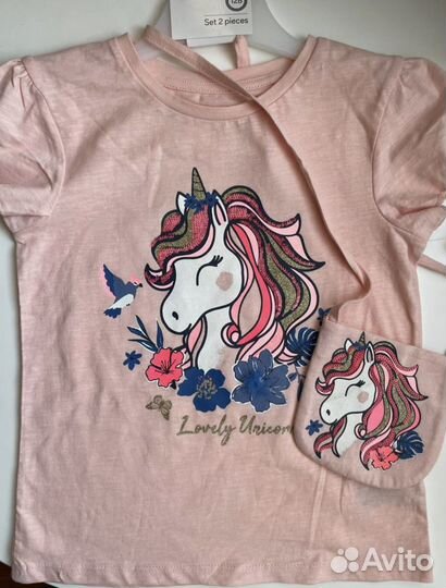 Футболка на девочку C&A 116 и 128 новая