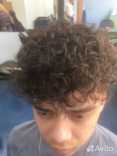 Мужская химическая завивка
