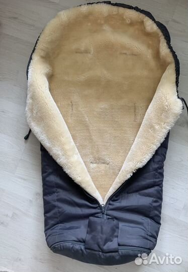 Зимний конверт новый Tchibo,натуральная овчина