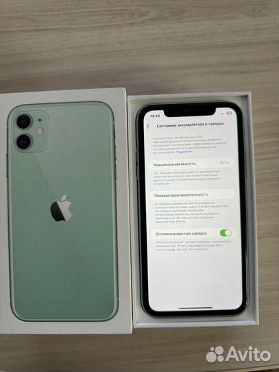 iPhone 11 128 gb (акб 90 sim)