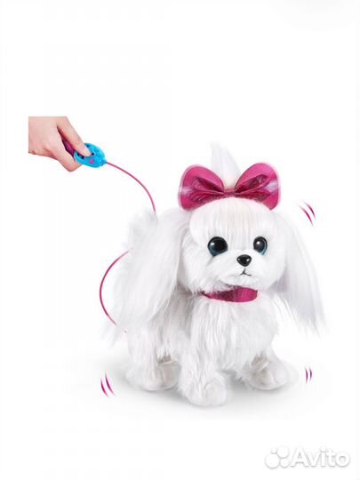 Интерактивная мягкая игрушка Собака на поводке