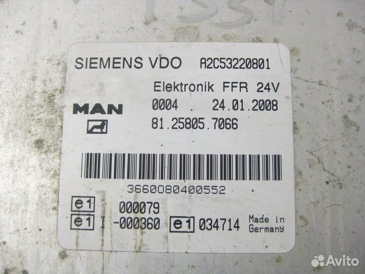 Блок электронный FFR 81258057066 MAN, TGA