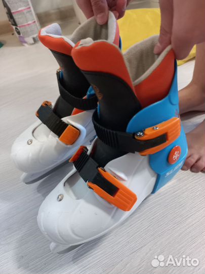 Коньки хоккейные детские раздвижные
