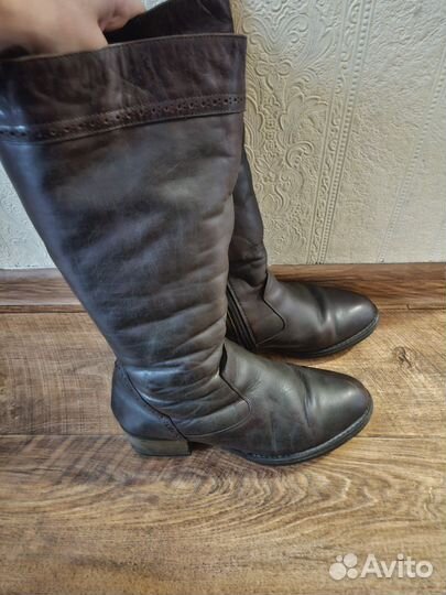 Зимние женские сапоги 38 натуральная кожа